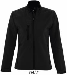 SOL'S Roxy -női softshell zipzároszáros dzseki (black, XL) (so46800bl-xl)