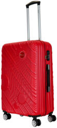 Benzi BZ5753 piros 4 kerekű közepes bőrönd (BZ5753-M-piros)