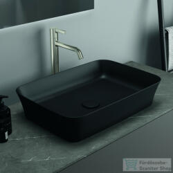 Ideal Standard IPALYSS 55x38 cm-es pultra ültethető mosdó nem zárható leeresztővel, matt fekete E2076V3 (E2076V3)