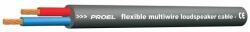 Proel HPC624FT Hangfalkábel, 2x4mm, 9, 2mm átmérõ lángálló, fekete (HPC624FT)