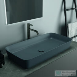 Ideal Standard IPALYSS 80x40 cm-es pultra ültethető mosdó nem zárható leeresztővel, slate grey E1391V5 (E1391V5)