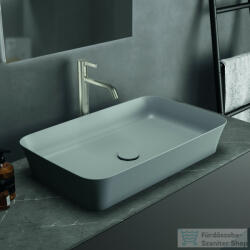 Ideal Standard IPALYSS 65x40 cm-es pultra ültethető mosdó nem zárható leeresztővel, Concrete E1886V9 (E1886V9)