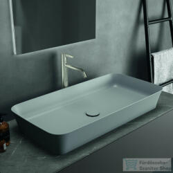 Ideal Standard IPALYSS 80x40 cm-es pultra ültethető mosdó nem zárható leeresztővel, Concrete E1391V9 (E1391V9)