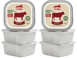 Leiky 100% marhahús és belsőségek alutálkás eledel kutyának 6 x 300g - vetpluspatika