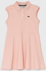 Lacoste gyerek ruha rózsaszín, mini, harang alakú - rózsaszín 92