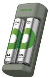 EMOS GP Akkumulátor töltő Eco E221+2xAA ReCyko 2100mAh (B50224)
