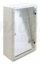 TRACON Üres szekrény UV-álló falonkívüli műanyag átlátszó 1-es ajtó 100A 400mmx 600mmx 200mm TME TRACON - TME604020T (TME604020T)
