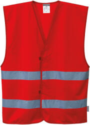 Portwest Iona jól láthatósági mellény - Piros - 2X/3X (F474RERXX/3X)