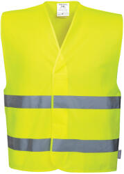 Portwest jól láthatósági két csíkos mellény - Sárga - L/XL (C474YERL/XL)