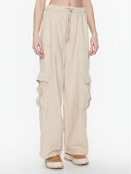 BDG Urban Outfitters Pantaloni din material BDG LUCA LINEN CARGO 76475151 Écru Relaxed Fit