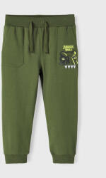 NAME IT Pantaloni trening 13219774 Verde Regular Fit