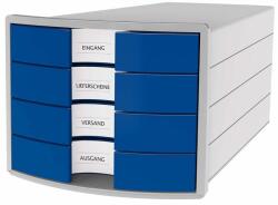 HAN Suport cu sertare, plastic, cu 4 sertare, albastru, HAN Impuls (HA-1012-14) Dulap arhivare