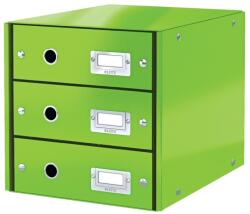 LEITZ Suport documente cu 3 sertare, A4, carton laminat, verde, LEITZ WOW Click&Store (LZ60480054) - gooffice