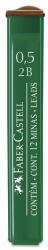 Faber-Castell Mine creion mecanic Polymer 0, 5 mm 2B, 12 buc/set, FABER-CASTELL (FC521502)