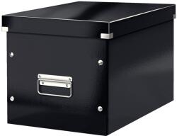 LEITZ Cutie depozitare mare, 320x310x360 mm, carton, negru, LEITZ WOW Click&Store Cub (LZ61080095)