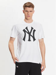 47 Brand Tricou MLB New York Yankees Imprint 47 Echo Tee BB017TEMIME544103WW Alb Regular Fit
