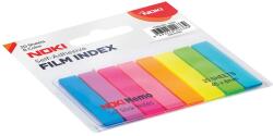 NOKI Index autoadeziv din plastic, 45x8 mm, 8 culori neon x 20 file/set, NOKI (NK12401)