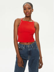Calvin Klein Jeans Top Logo J20J223110 Roșu Slim Fit