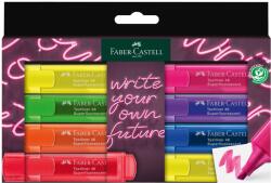 Faber-Castell Textmarker, varf tesit 1-5 mm, 8 buc/set, superfluorescent, FABER-CASTELL (FC254601)
