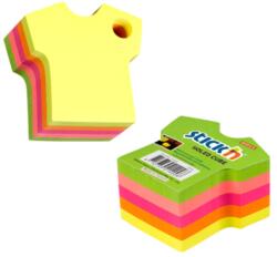 STICK'N Stick notes cub color, 70x70 mm, tricou, 5 culori neon STICK'N (HO-21400) - gooffice