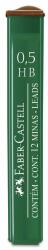 Faber-Castell Mine creion mecanic Polymer 0, 5 mm HB, 12 buc/set, FABER-CASTELL (FC521500)