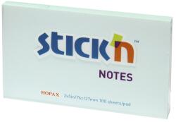 STICK'N Notes autoadeziv 76x127 mm, 100 file, bleu pastel, STICK'N (HO-21155)