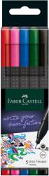 Faber-Castell Liner 0.4 mm FABER-CASTELL Grip, 5 culori/set (FC151604)
