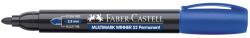 Faber-Castell Marker permanent, varf rotund 2.8mm, albastru, FABER-CASTELL MULTIMARK (FC157851)