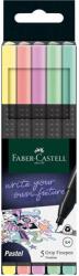 Faber-Castell Liner 0.4 mm pastel FABER-CASTELL Grip, 5 culori/set (FC151602) - gooffice
