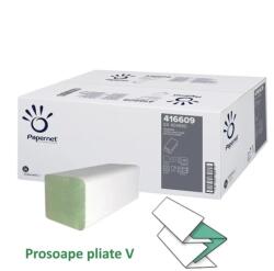 Papernet Prosoape de hartie pliate in V, 1 strat, verzi, 23×24.5 cm, 250 buc/pachet, 416609 PAPERNET (PC416609) - gooffice