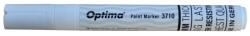 Optima Marker cu vopsea, varf rotund 4.5mm, alb, Optima 3710 (OP-37102301)