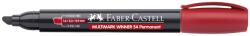 Faber-Castell Marker permanent, varf tesit 2-5mm, rosu, FABER-CASTELL Multimark (FC157921)