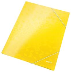 Leitz Mapa de carton, cu elastic, A4, galben, LEITZ WOW (LZ39820016)
