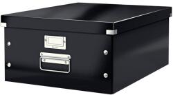 LEITZ Cutie organizare mare, 369x200x482 mm, carton, negru, LEITZ WOW Click&Store (LZ60450095)