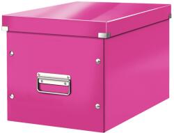 LEITZ Cutie depozitare mare, 320x310x360 mm, carton, roz, LEITZ WOW Click&Store Cub (LZ61080023)