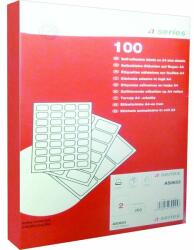 A-Series Etichete autocolante albe, 12/A4, 105x48mm, 100 coli/top, A-SERIES (AY000113)