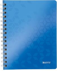 Leitz Caiet cu spirala A5, 80 file, matematica, albastru, LEITZ WOW (LZ46410036)