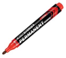 Deli Marker permanent, varf 2.5mm, rosu, DELI U216 (DLEU216-RD)