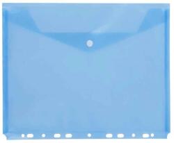 D. RECT Mapa plastic, cu buton si perforatii, A4, albastru, D. RECT (110545)