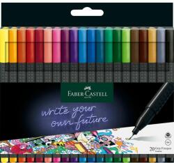 Faber-Castell Liner 0.4 mm FABER-CASTELL GRIP, 20 buc/set (FC151620)
