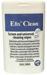 ELIX CLEAN Servetele mici curatare monitoare TFT/LCD/notebook, 100 buc/tub, ELIX CLEAN (ECS-494100) - gooffice