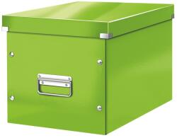 LEITZ Cutie depozitare mare, 320x310x360 mm, carton, verde, LEITZ WOW Click&Store Cub (LZ61080054)