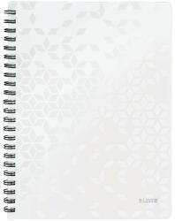 Leitz Caiet cu spirala A4, 80 file, dictando, alb, LEITZ WOW (LZ46370001)
