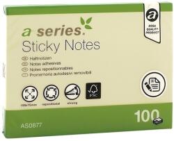 A-SERIES Notite autoadezive 100x75 mm, 100 file/set, galben, A-SERIES (AY000803)