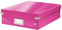 LEITZ Cutie organizare medie, 280x100x370 mm, carton, roz, LEITZ WOW Click&Store (LZ60580023)
