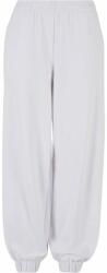 Build Your Brand Pantaloni de trening largi pentru femei - Albă | XL (BY265-1000355430)