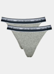 Emporio Armani Underwear Set 2 perechi de chiloți tanga 164522 4R227 00948 Gri