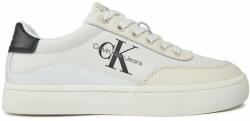 Calvin Klein Sneakers Classic Cupsole Low Lace Lth Ml YW0YW01296 Alb
