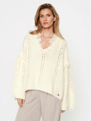 TWINSET Poncho 232TP3540 Écru Relaxed Fit