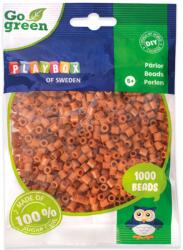 Playbox PlayBox: Go Green 5mm-es MIDI vasalható gyöngy 1000db-os világosbarna színben (2456476) - jatekshop